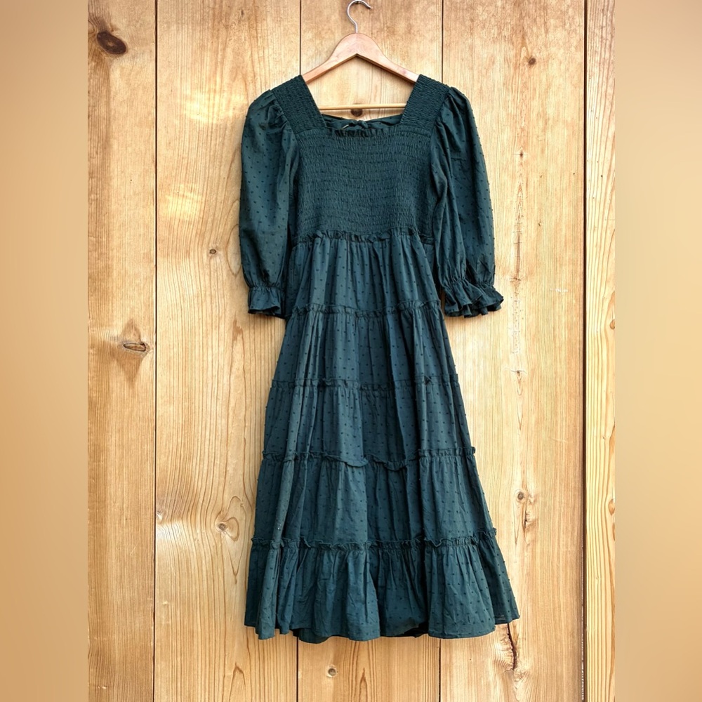 Marigold Anthropologie Green Dress Sz XS